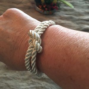 Nautical Soft knot rope anklet/bracelet w/magnet